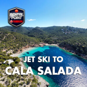 jet ski tour to cala salada in Ibiza