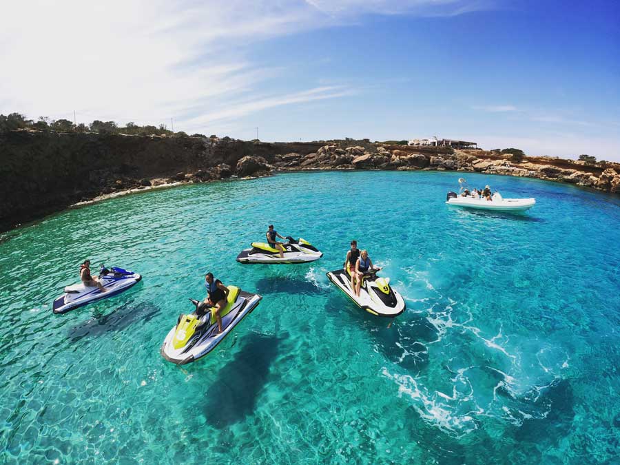 Jet Ski tailored tours in Ibiza