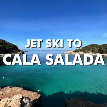 Cala Salada Ibiza, Jet Ski tour from San Antonio