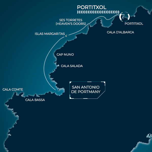 RUTA A PORTITXOL EN MOTO DE AGUA