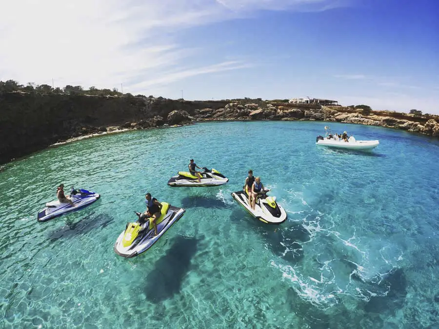 jet skis at cala comte, Ibiza
